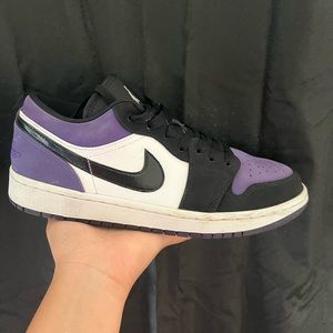 Jordan 1 Low Court purple